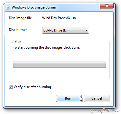 Windows Disc Image Brenner