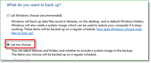 Windows 7 Backup - kies welke mappen u wilt back-uppen