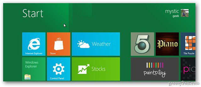 „Windows 8“: pašalinkite metro vartotojo sąsają, kad galėtumėte sugrąžinti senąją „Windows“ vartotojo sąsają