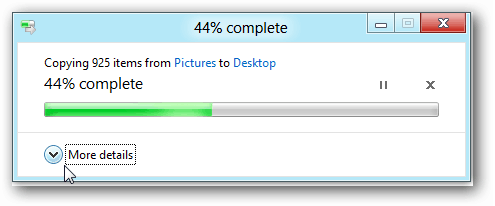 Windows 8: Använda den nya filkopieringsfunktionen