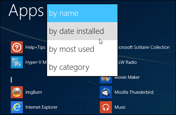 Windows 8.1 Tipp: Suchen Sie Apps nach Vorname