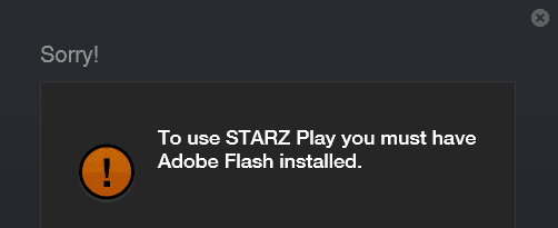 Flash Hata Mesajı