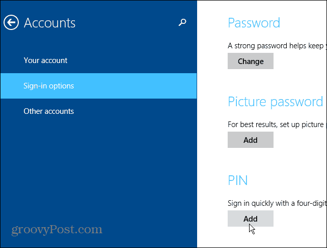 Aanmeldingsopties voor Windows