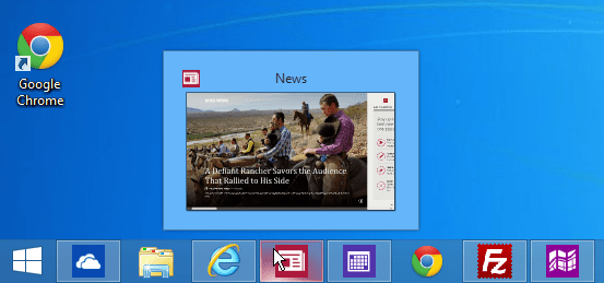 טיפ לעדכון Windows 8.1: עצור מהאפליקציות המודרניות להופיע בשורת המשימות