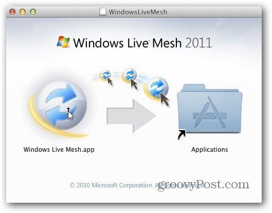 Windows Live Mesh 2011 for Mac：はじめに