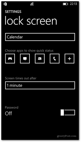 विंडोज फोन 8 लॉक स्क्रीन पासवर्ड बंद अनुकूलित
