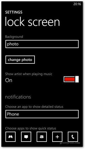विंडोज फोन 8 लॉक स्क्रीन विकल्पों को अनुकूलित करता है