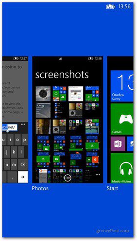 Windows Phone 8: Comment basculer entre les tâches