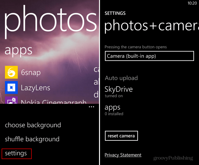 Windows Phone 8: Hochladen von Fotos und Videos zu SkyDrive