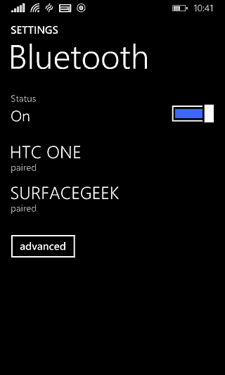 Spárujte Windows Phone Surface Bluetooth