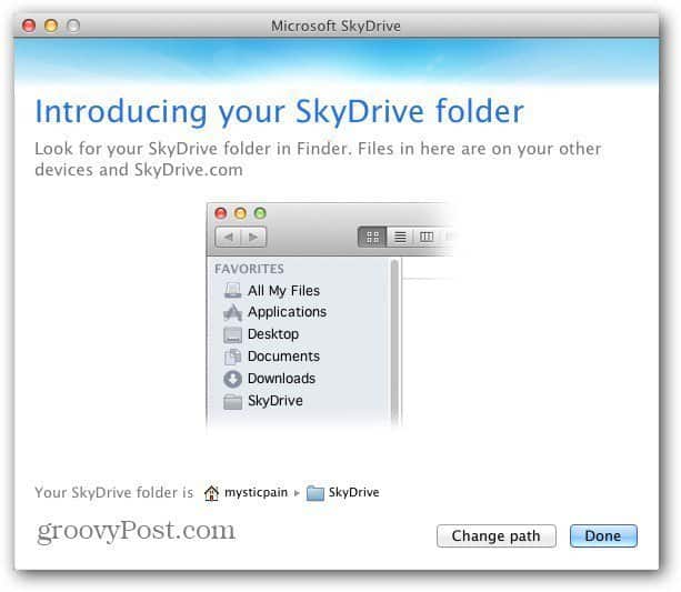 Mac SkyDrive Emplacement