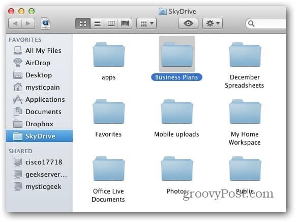 Dossier Mac SkyDrive