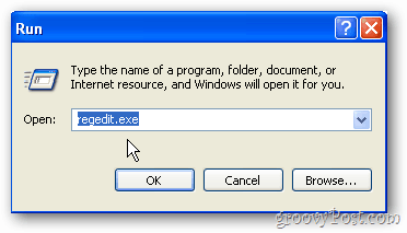 open regedit.exe