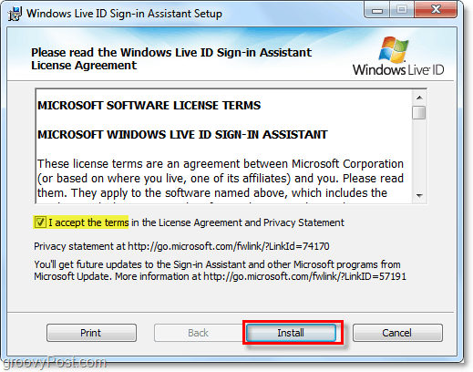 ライブIDサインインアシスタントをインストールして、windows 7アカウントをリンクします