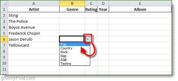 validación de datos en Excel 2010