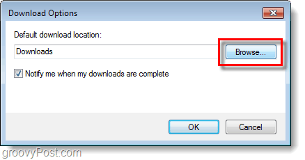 upozornit, kdy jsou dowlnloads kompletní ie9