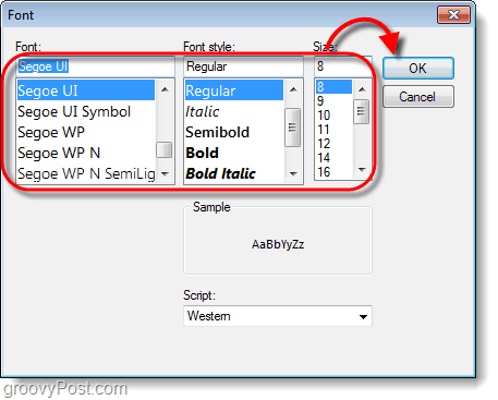 výchozí písmo aplikace Outlook