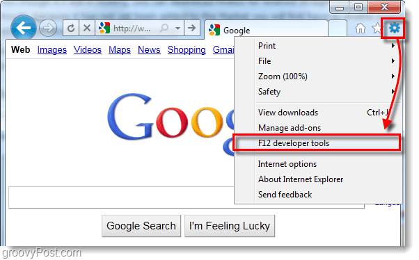 ie9 internet explorer 9 ontwikkelaarstools