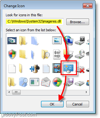 Schermafbeelding van Windows 7 - hoe u de standaardpictogrammen van Windows 7 kunt vinden