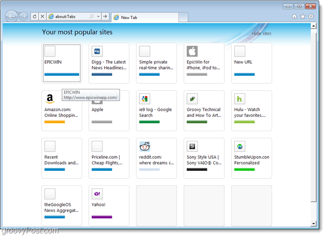 neue tabs in ie9 neue tabs in ie9