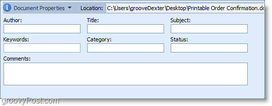 Visos „Office 2010“ failo dokumentų savybės išvalomos automatinės funkcijos „Document Inspector“ dėka