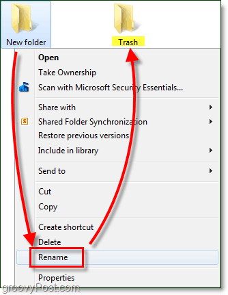 πώς να μετονομάσετε ένα φάκελο στα παράθυρα 7