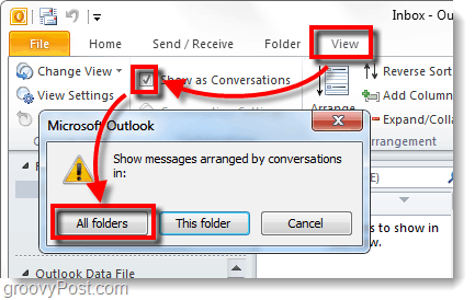 Zobrazit konverzaci v aplikaci Outlook 2010