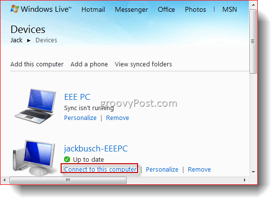 Windows Live Sync Beta