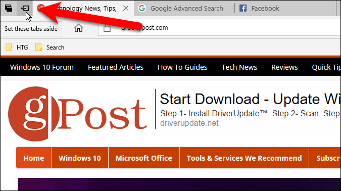 Hur man ställer in sidoflikar för senare i Microsoft Edge med flikgrupper