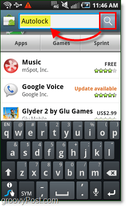 ऑटोलॉक के लिए एंड्रॉइड बाजार खोजें
