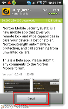 Встановіть Norton Security на Android