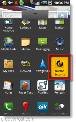 запустити безпеку Android Norton