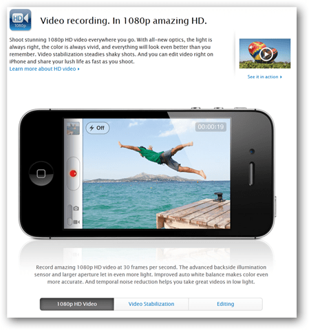 Video iPhone 4S 1080p Video iPhone 4S 1080p