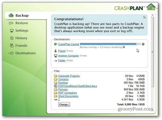 CrashPlan 온라인 백업 서비스 검은 금요일 거래