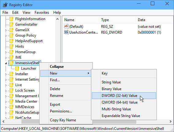 Windows 10에서 숨겨진 달력, 시계 및 스파르타 활성화