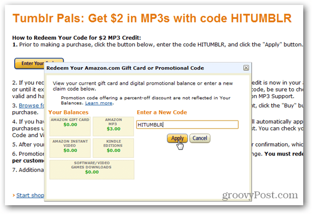 Cuma Freebies: Anında $ 2 Amazon MP3 Credit