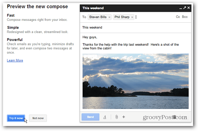 Rediseños de Google Gmail Componer y responder