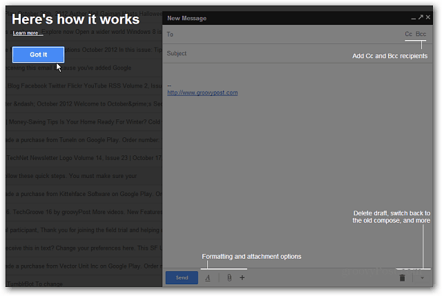 Νέο Gmail Compose Tutorial