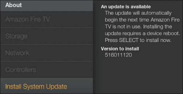 Fire TV Update