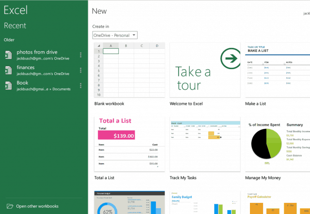 Chromebook Microsoft Excel