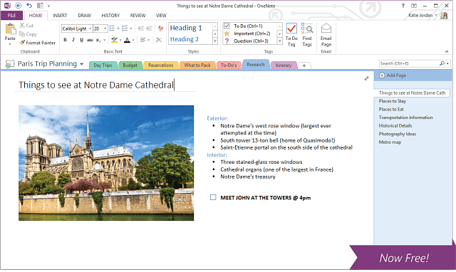 OneNote pentru Mac