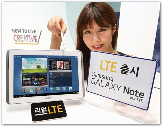 Samsung Galaxy Note 10.1は韓国でのみLTEバージョンを取得