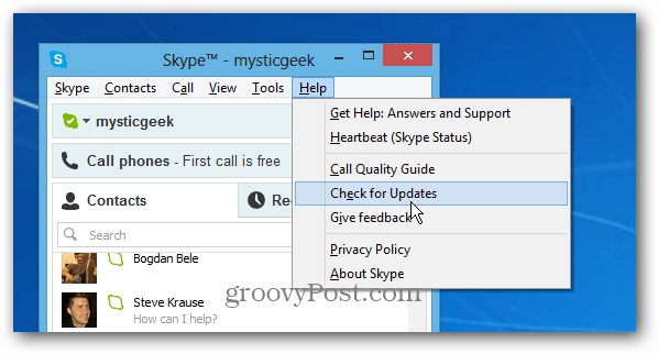 עדכון Skype 6.1 עבור Windows כולל שילוב של Outlook