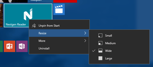 start-context-meniuri