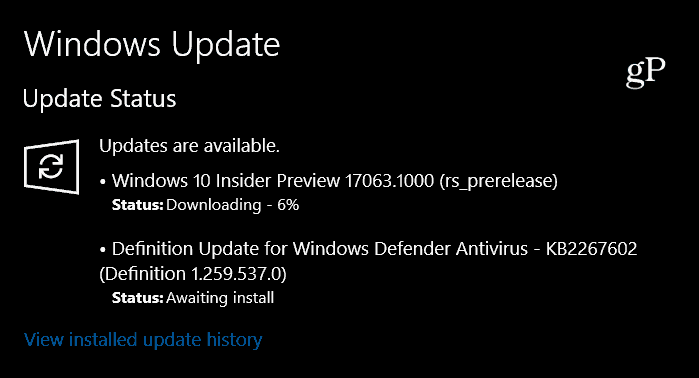 Windows 10 RS4 Preview Build 17063