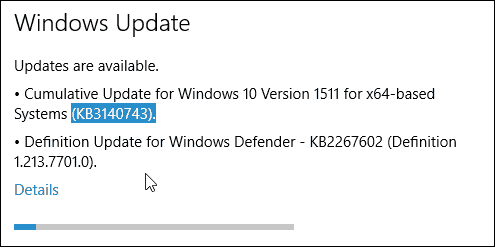 Aktualizace systému Windows 10 KB3140743 přináší sestavení na 10586,122