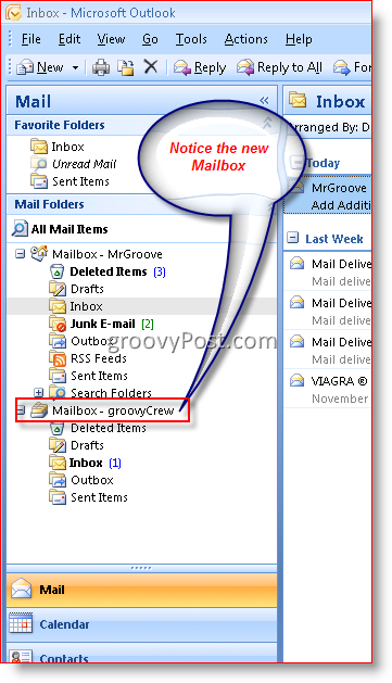 Adicionar caixa de correio ao Outlook 2007 :: groovyPost.com
