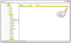 विंडोज 7 और आउटलुक 2010 के लिए ओएलके फ़ोल्डर स्थान