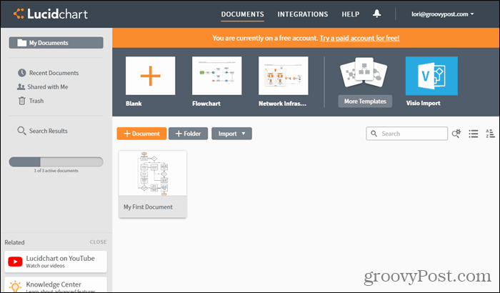 Lucidchart עבור Chrome