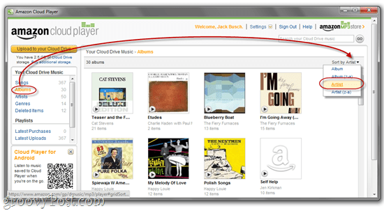 Amazon Cloud Player i Chrome